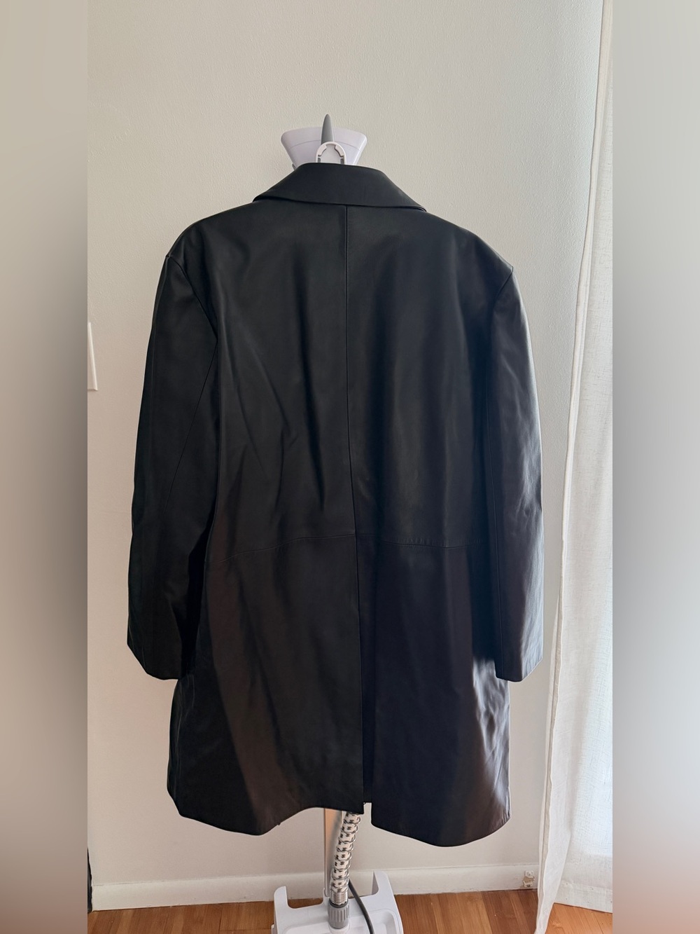 NWT Calvin Klein Studio Lamb Leather Car Coat - Picture 4 of 10